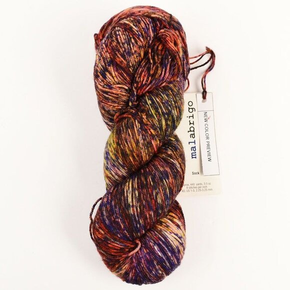 Malabrigo Sock Yarn Kettle Dyed Superwash Merino Wool 440 Yds Multicolor - Picture 1 of 3